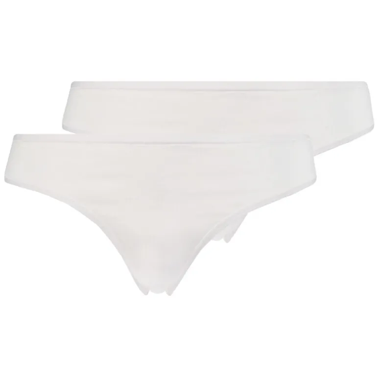 2 Cotton Thongs Kim - White