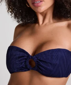 Cozumel Bandeau Bikini Top - Blue