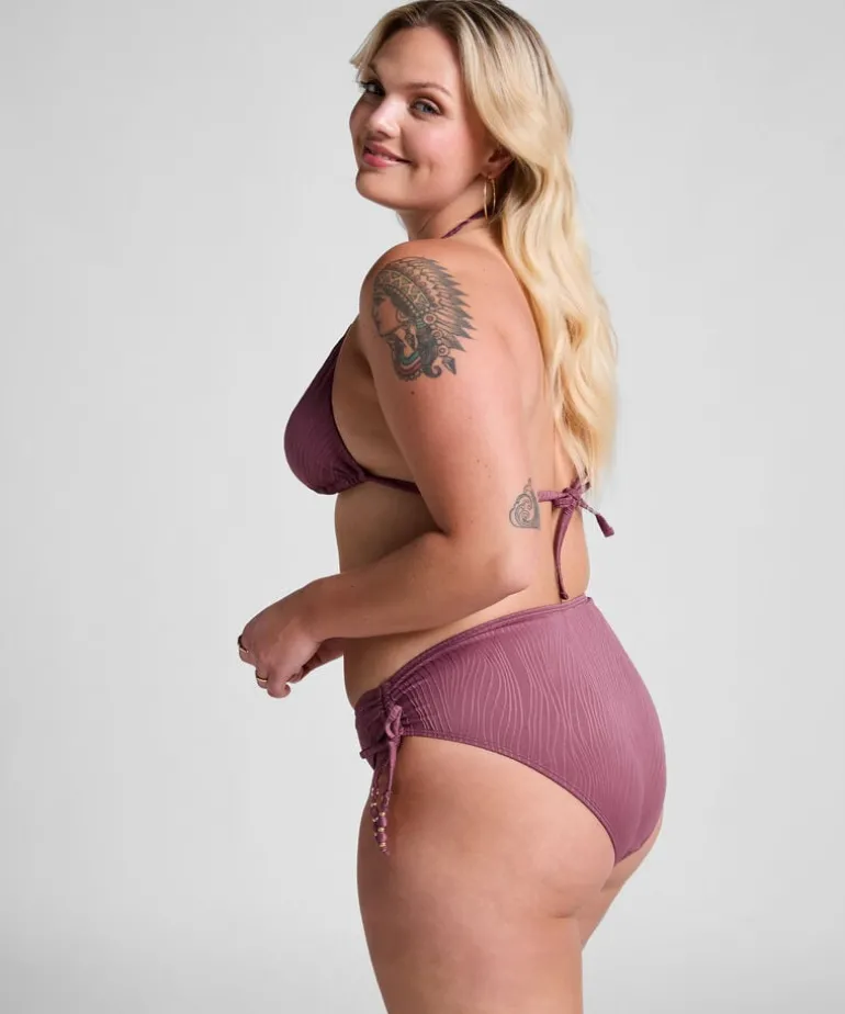 Cozumel Triangle Bikini Top - Purple