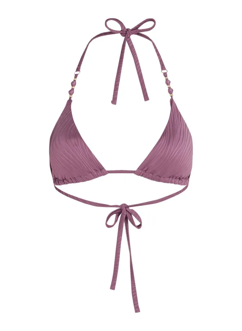 Cozumel Triangle Bikini Top - Purple