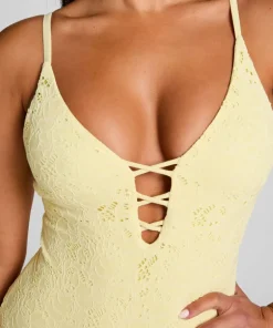 Crochet Bathingsuit - Yellow