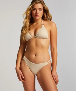 Crochet Cheeky Tanga Bikini Bottoms - White