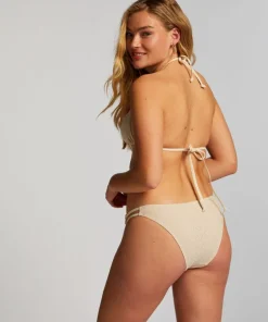 Crochet Cheeky Tanga Bikini Bottoms - White