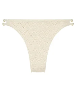 Crochet Cheeky Tanga Bikini Bottoms - White