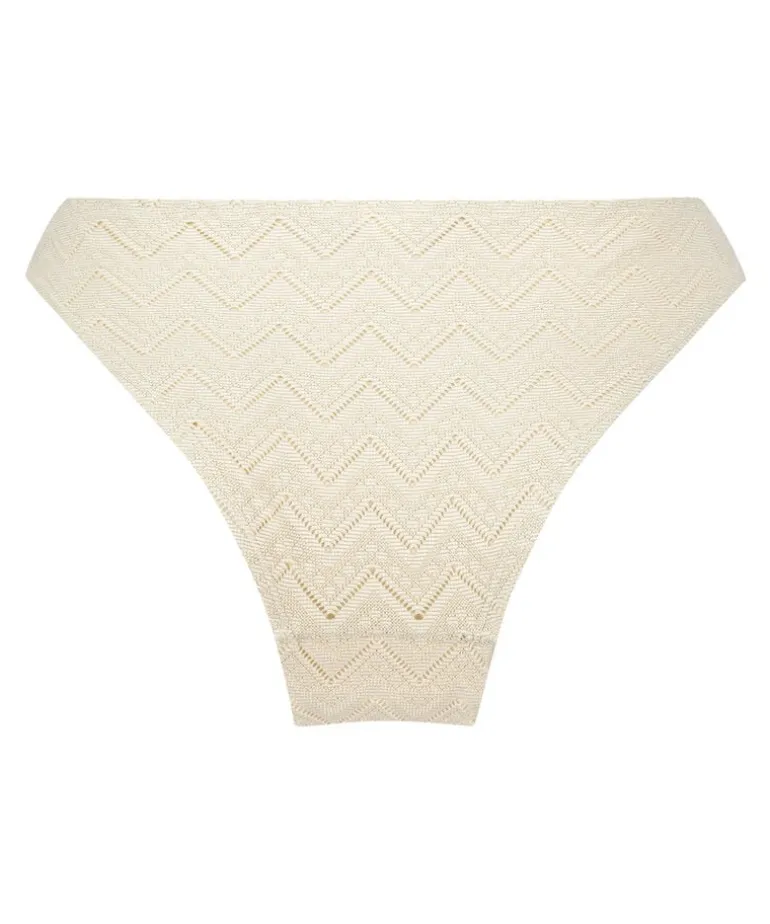 Crochet Cheeky Tanga Bikini Bottoms - White