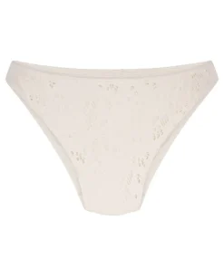 Crochet High Leg Bikinibottom - White