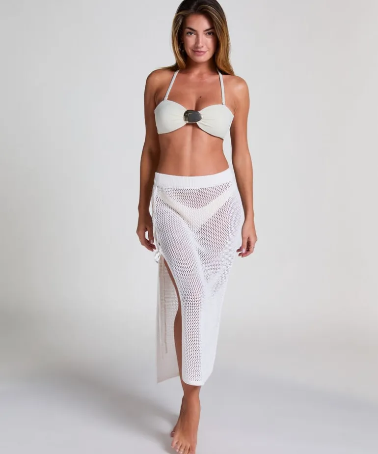 Crochet Midi Skirt - White