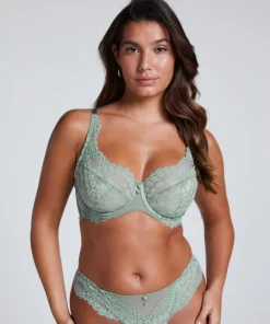 Daisy Non-Padded Underwired Bra - Green