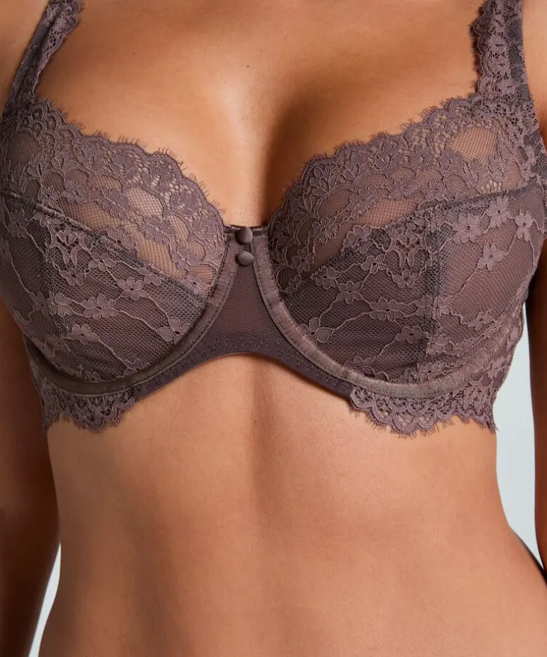 Daisy Non-Padded Underwired Bra - Brown