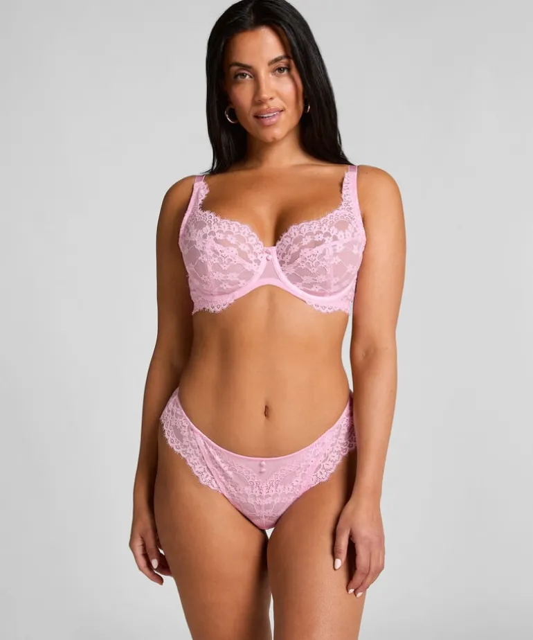Daisy Non-Padded Underwired Bra - Pink