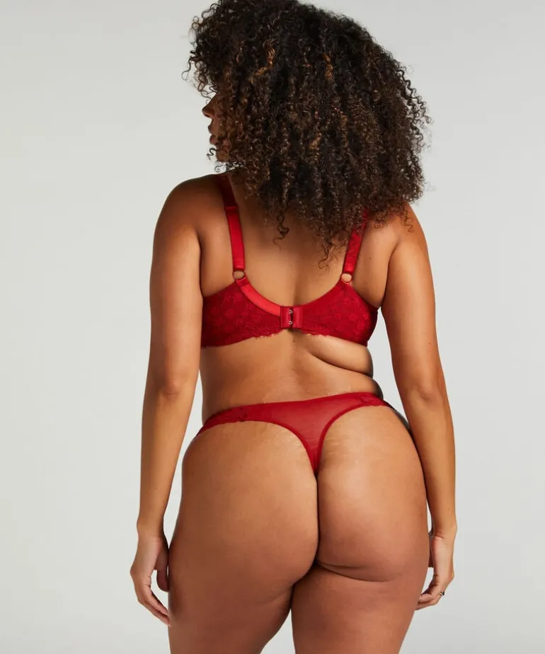 Daisy Non-Padded Underwired Bra - Red