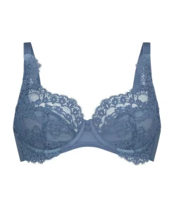 Daisy Non-Padded Underwired Bra - Blue