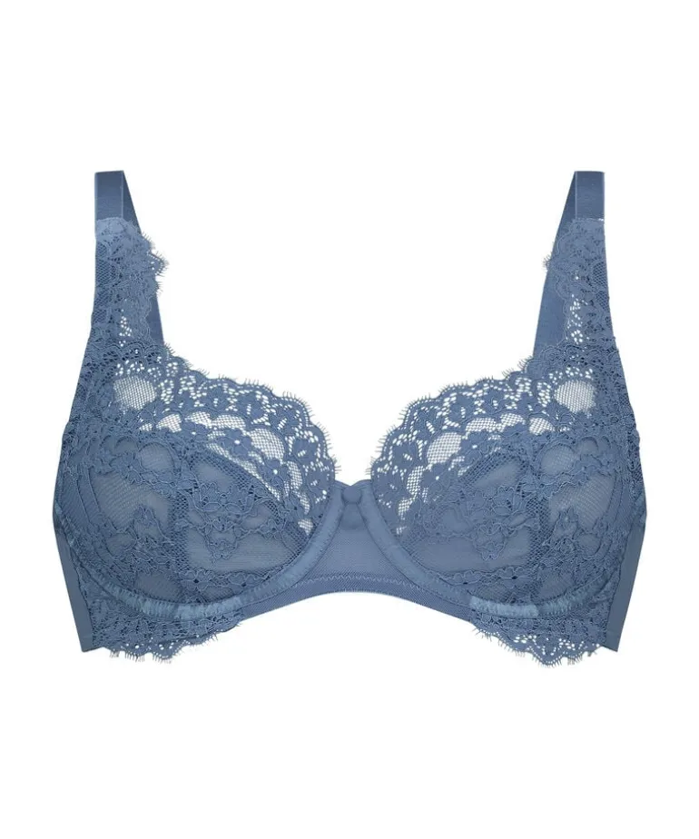 Daisy Non-Padded Underwired Bra - Blue