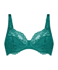 Daisy Non-Padded Underwired Bra - Green