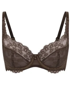 Daisy Non-Padded Underwired Bra - Brown
