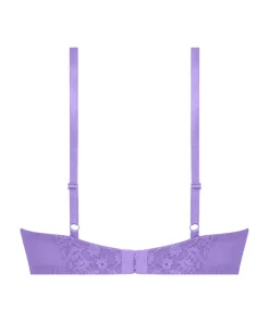 Daisy Padded Underwired Maximizer Bra - Purple
