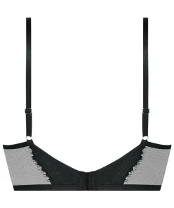 Daphne Padded Underwired Longline Push-Up Bra - Black