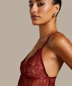 Delphine Lace Cami - Red
