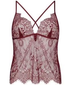 Delphine Lace Cami - Red