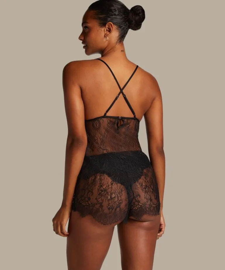 Delphine Lace Shorts - Black
