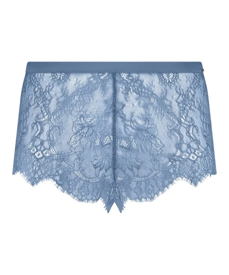 Delphine Lace Shorts - Blue
