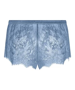 Delphine Lace Shorts - Blue