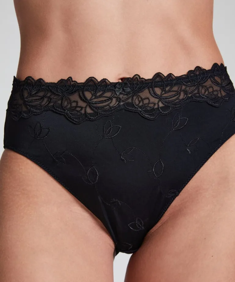 Diva High Knickers - Black