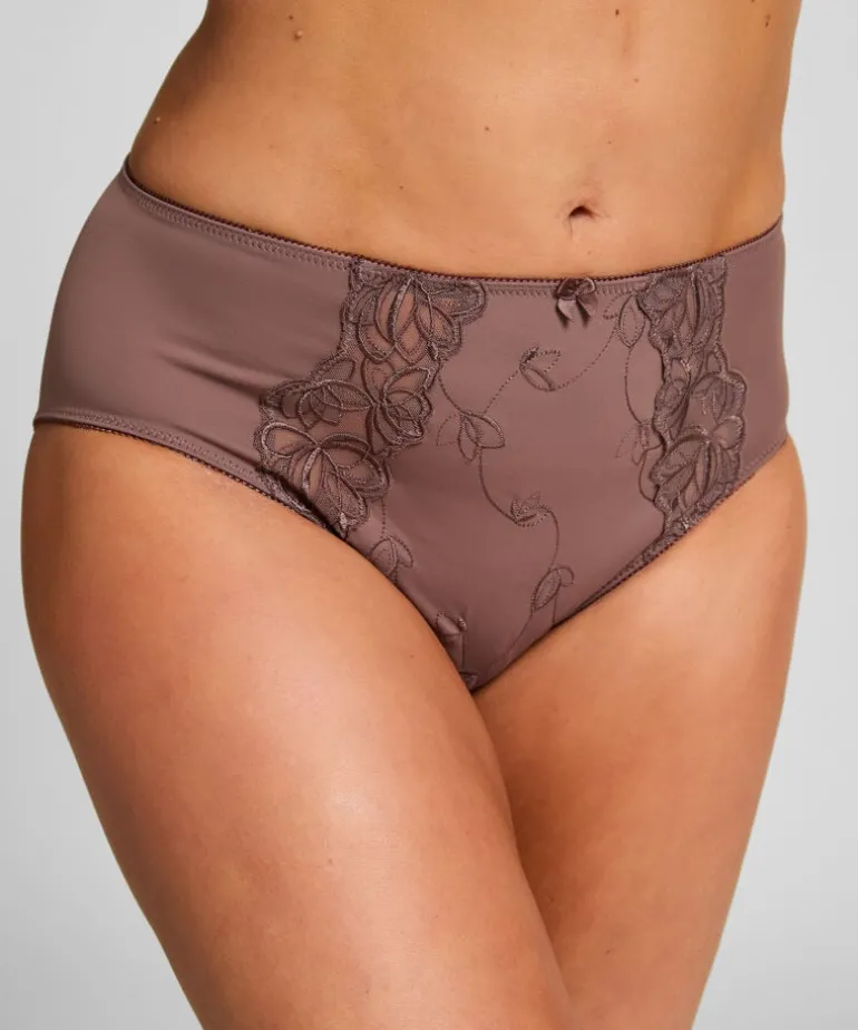Diva High Knickers - Brown