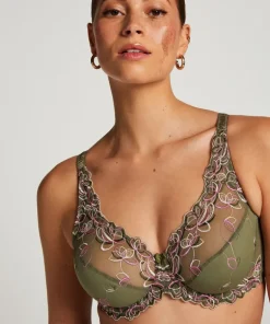 Diva Non-Padded Underwired Bra - Green