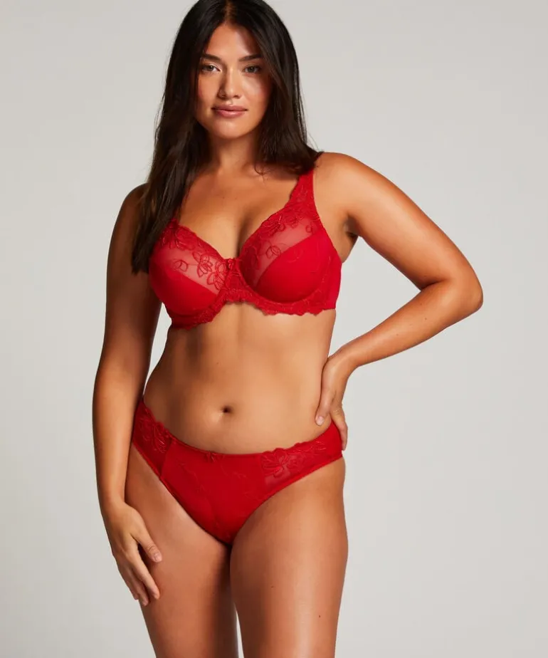Diva Non-Padded Underwired Bra - Red