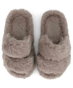 Double Strap Lady Slippers - Beige