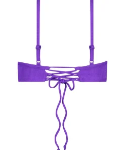 Eclipse Bikini Crop Top - Purple