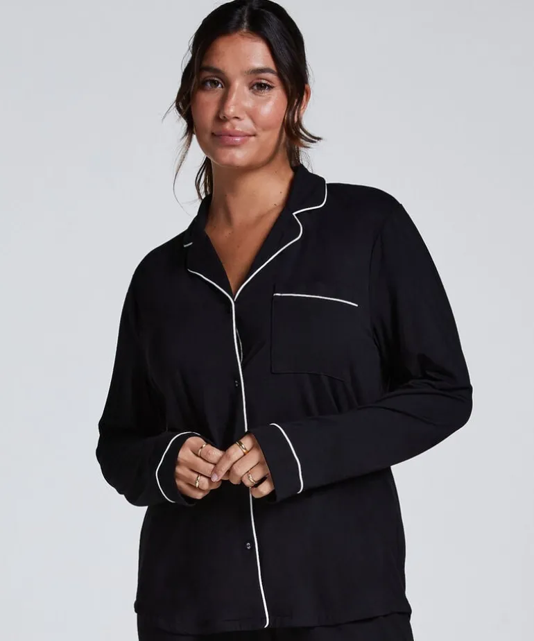 Essential Jersey Long-Sleeved Jacket - Black