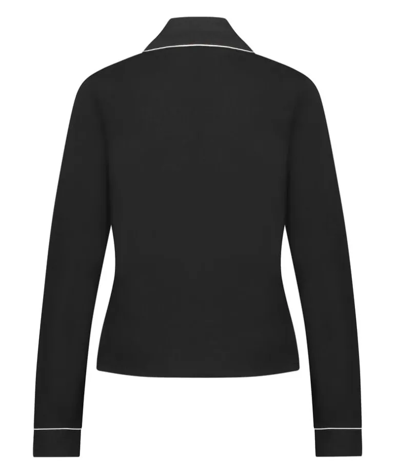 Essential Jersey Long-Sleeved Jacket - Black