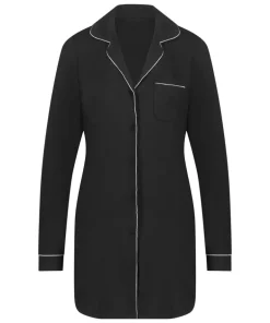 Essential Jersey Shirtdress - Black