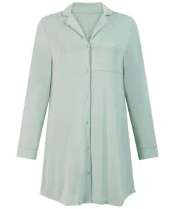 Essential Jersey Shirtdress - Green