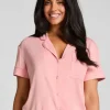 Essential Jersey Short-Sleeved Jacket - Pink
