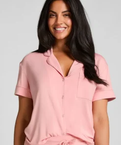Essential Jersey Short-Sleeved Jacket - Pink