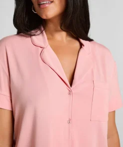 Essential Jersey Short-Sleeved Jacket - Pink
