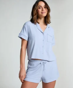 Essential Jersey Short-Sleeved Jacket - Blue