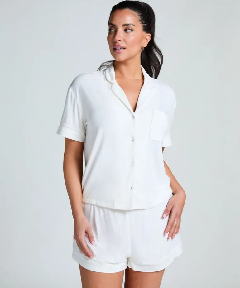 Essential Jersey Short-Sleeved Jacket - White