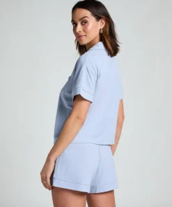 Essential Jersey Short-Sleeved Jacket - Blue