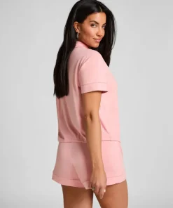 Essential Jersey Short-Sleeved Jacket - Pink