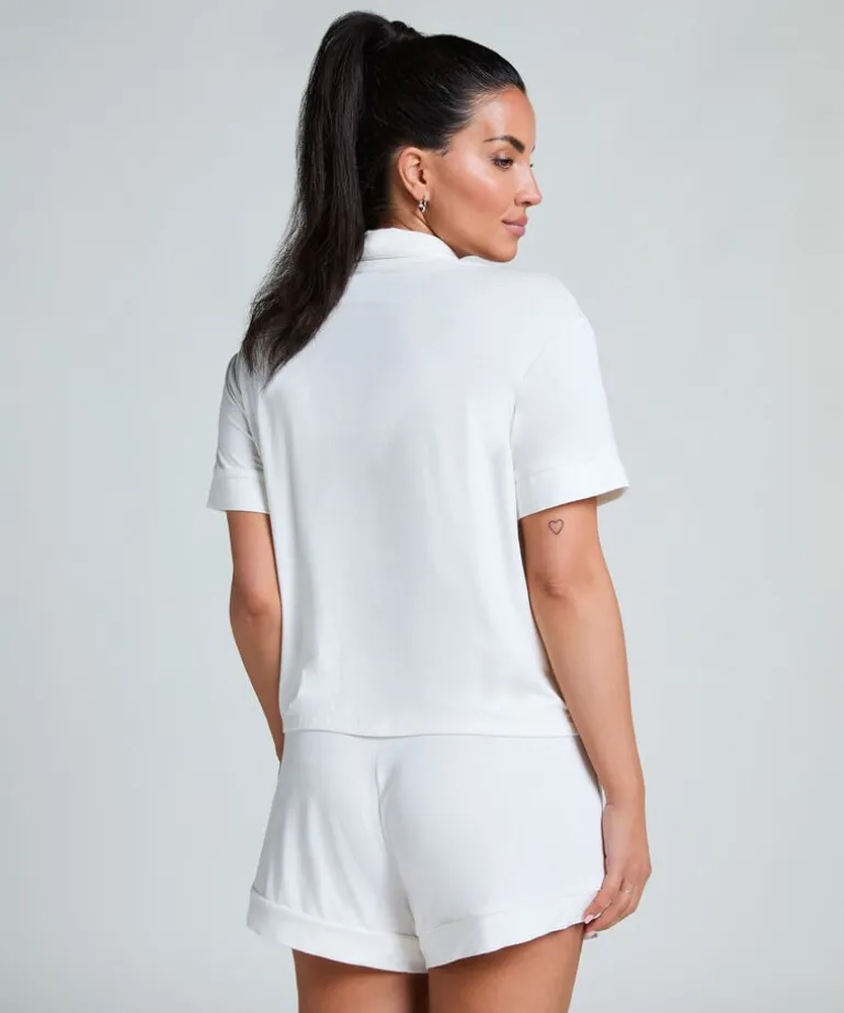 Essential Jersey Short-Sleeved Jacket - White