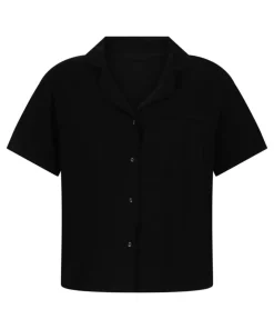 Essential Jersey Short-Sleeved Jacket - Black