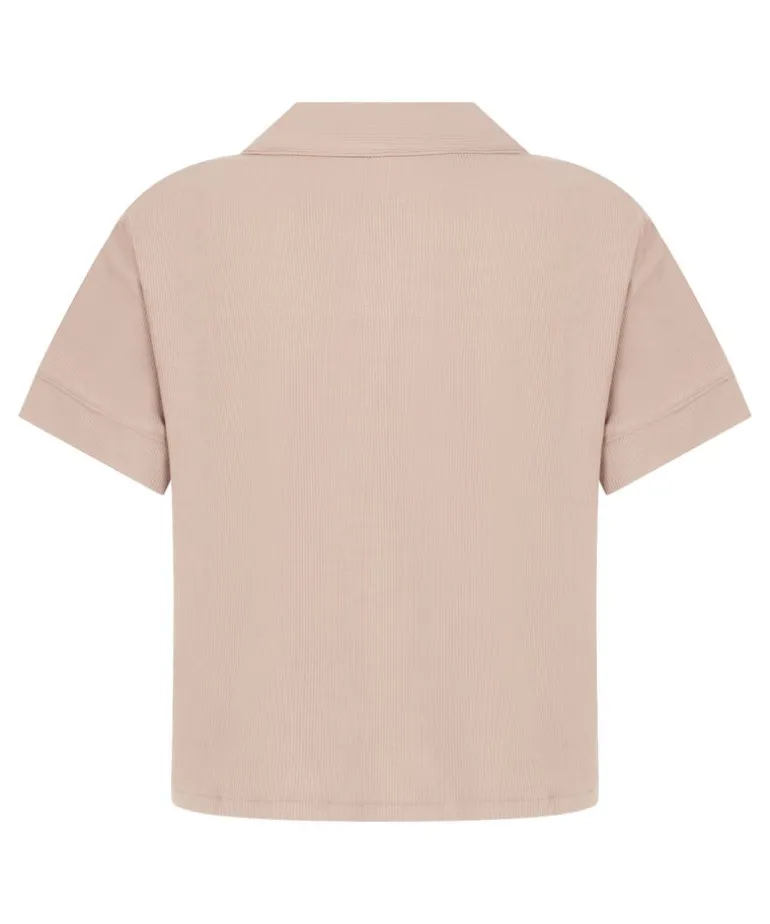 Essential Jersey Short-Sleeved Jacket - Beige