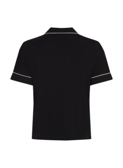 Essential Jersey Short-Sleeved Jacket - Black