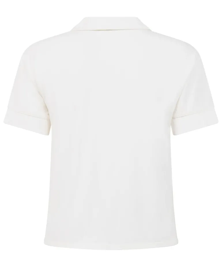 Essential Jersey Short-Sleeved Jacket - White