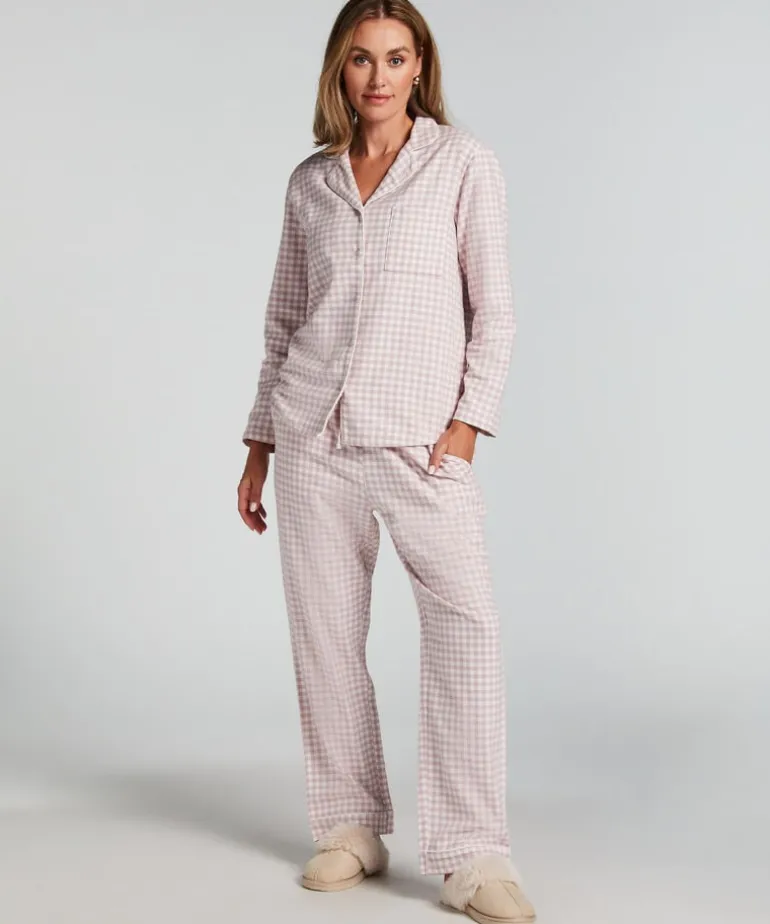 Essentials Flannel Pyjama Top - Purple