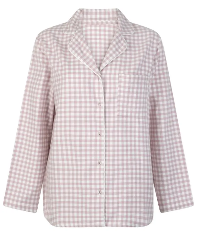 Essentials Flannel Pyjama Top - Purple